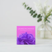 シックモダンフローラ スクエア名刺 (スタンド正面)