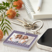 シックモダンフ最高の友のBFF写真 キーホルダー (正面右)