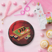 シックモダンブエレガントラック&レッドスシパーティーイベント ペーパープレート (パーティー)