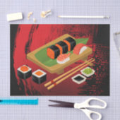 シックモダンブエレガントラック&レッドスシパーティー 薄葉紙 (クラフト)