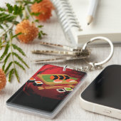 シックモダンブエレガントラック&レッド寿司 キーホルダー (正面右)