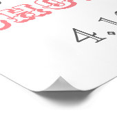 シックモダンブライダルシャワーウェルカムサイン ポスター (角)