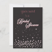 シックモダンブライダルシャワーカクテルパーティー招待状 招待状 (裏面)