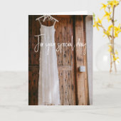 シックモダンブライダルシャワーグリーティングカード カード (黄色い花)