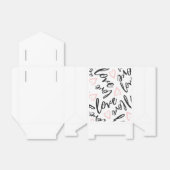 シックモダンブライダルシャワーサンキュー フェイバーボックス (折り畳みなし)