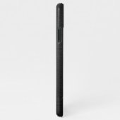 シックモダンブラシ仕上げメタリックブラック金ゴールドモノグラム iPhoneケース (右側)