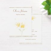 シックモダンブラックと金ゴールドイヤリングディスプレイカード (デスク)