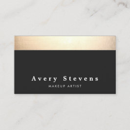 シックモダンブラックと金ゴールド 名刺
