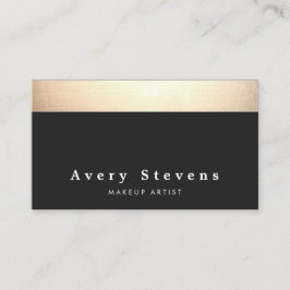 シックモダンブラックと金ゴールド 名刺