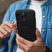 シックモダンブラックグ男らしレーネームカスタム Case-Mate iPhoneケース