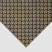 シックモダンブラック金ゴールド幾何学的パターン 薄葉紙 (詳細)