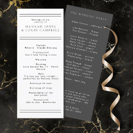 シックモダンブラック&ホワイトタイポグラフィ プログラム