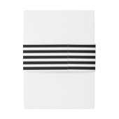 シックモダンブラック&ホワイト赤ちゃんシャワー 招待状ベリーバンド (裏面例)