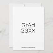 シックモダンブラック&金ゴールドトポグレーパーティー招待状 招待状 (裏面)