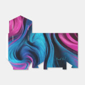 シックモダンブルーとピンク フェイバーボックス (折り畳みなし)