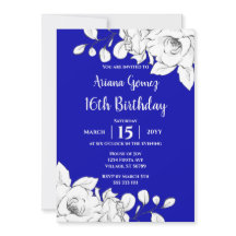 シックモダンブ王室のルーホワイトフローラ16th誕生日