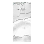 シックモダンプライスリストサービスモノグラムシルバー ラックカード (裏面)