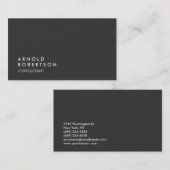 シックモダンプレーングレートレンディー名刺 名刺 (正面/裏面)