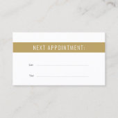 シックモダンプロフェッショナルアポイントメントカード 名刺 (正面)