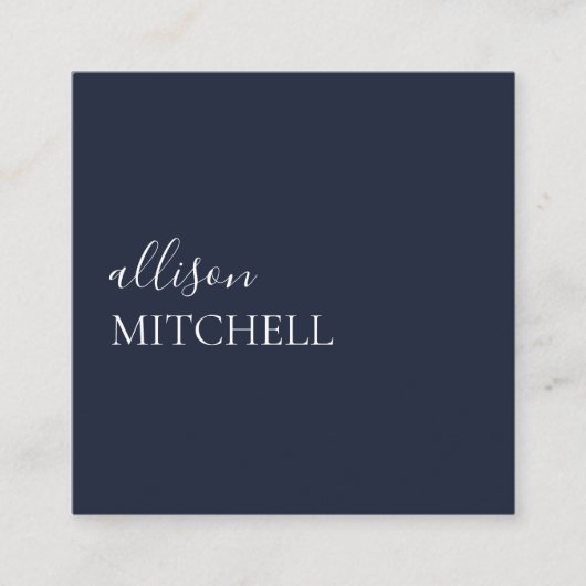 シックモダンプロフェッショナルスクエア名刺 スクエア名刺 (正面)