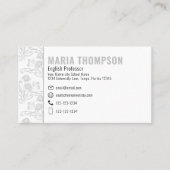 シックモダンプロフェッショナルミニマルフローラシンプル 名刺 (正面)