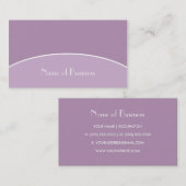 シックモダンプロフェッショナルラベンダーパープルアンドネーム 名刺 (正面/裏面)