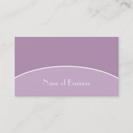 シックモダンプロフェッショナルラベンダーパープルアンドネーム 名刺 (正面)