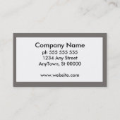 シックモダンプロフェッショナル名刺テンプレート 名刺 (裏面)