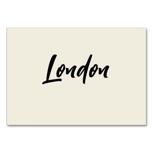 シックモダンプ結婚レイの表名カード テーブルナンバー (裏面)