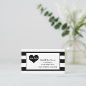 シックモダンベビーシャワーギフトレジストリ エンクロージャーカード (スタンド正面)