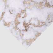 シックモダンホワイトゴールドフォイル大理石パターン 薄葉紙 (詳細)