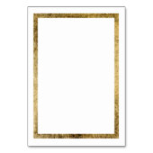 シックモダンホワイト金ゴールド紙吹雪フォトテーブル番号 テーブルナンバー (裏面)