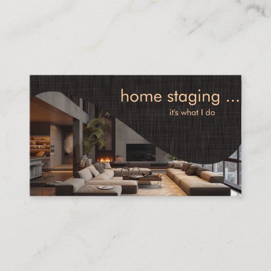 シックモダンホームステージング 名刺 (正面)