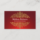 シックモダンホーム素朴インテリアデザインデコレータ 名刺 (正面)