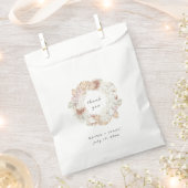 シックモダンボタニカルリース結婚ズ フェイバーバッグ (クリップ留めされた状態)