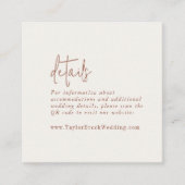 シックモダンボホクリームQRコード詳細 エンクロージャーカード (正面)