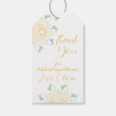 シックモダンボホフローラスウィート16バースデーパーティー ギフトタグ (正面)