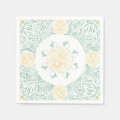 シックモダンボホフローラスウィート16バースデーパーティー スタンダードカクテルナプキン (正面)