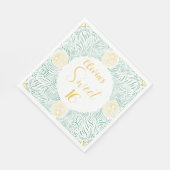 シックモダンボホフローラスウィート16バースデーパーティー スタンダードランチョンナプキン (角)