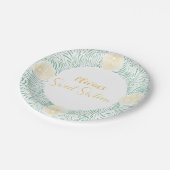 シックモダンボホフローラスウィート16バースデーパーティー ペーパープレート (アングル)