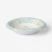 シックモダンボホフローラスウィート16バースデーパーティー ペーパーボウル (傾斜あり)