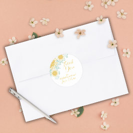 シックモダンボホフローラスウィート16バースデーパーティー ラウンドシール