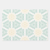 シックモダンボホフローラスウィート16バースデーパーティー ラッピングペーパーシート (正面2)