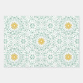 シックモダンボホフローラスウィート16バースデーパーティー ラッピングペーパーシート (正面)