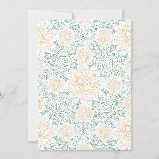 シックモダンボホフローラスウィート16バースデーパーティー 招待状 (裏面)