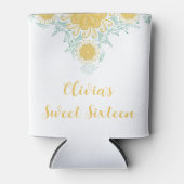 シックモダンボホフローラスウィート16バースデーパーティー 缶クーラー (正面)