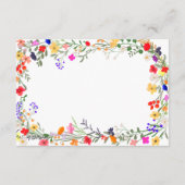 シックモダンボホワイルドフラワー卒業アドバイス エンクロージャーカード (裏面)