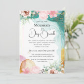 シックモダンボホー明るい野花 招待状 (スタンド正面)