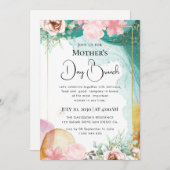 シックモダンボホー明るい野花 招待状 (正面/裏面)