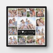 シックモダンマザーの日ママ家族フォトコラージュ フォトプラーク (正面)